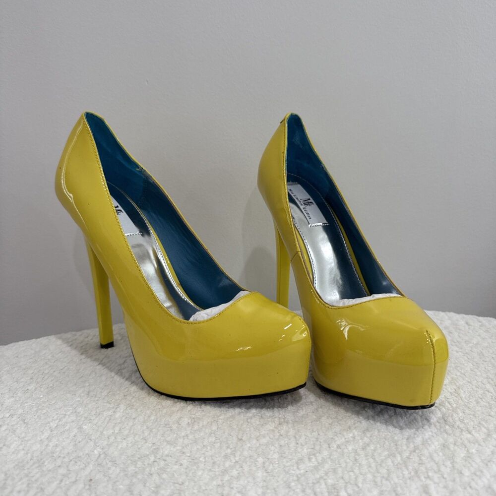 Mia Limited Edition Yellow Patent Leather Stiletto Pumps Women's US 8M